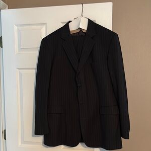 Men's Dark Grey Pinstripe Suit